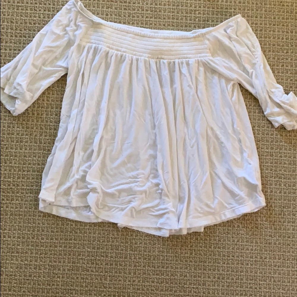 American eagle off the shoulder shirt